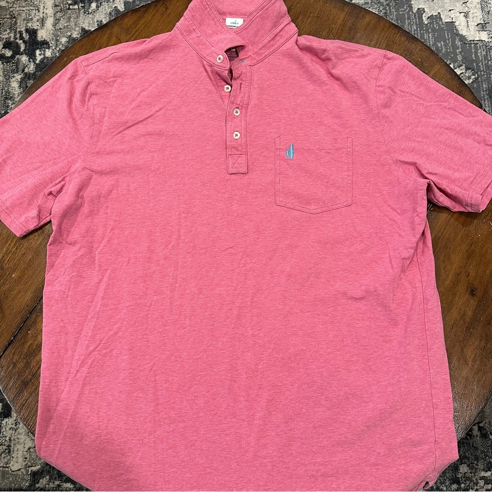 Johnnie-O Men's Pink Polo Shirt